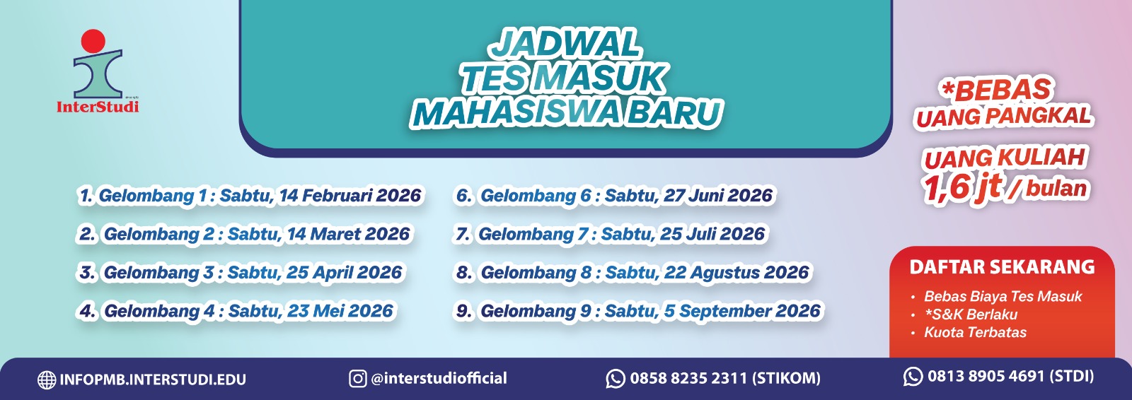Tes Masuk Reguler 2026
